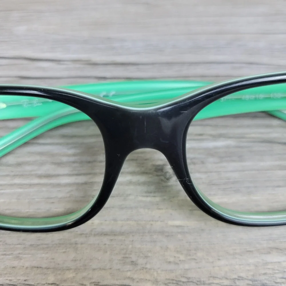 Ray-Ban Eyeglass Frames RB1555 Wayfarer 3580 Black Green Kids 45-15-125